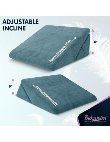 Cojín en Cuña Ajustable Bekweim para Alivio de Espalda y Reflujo