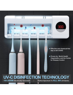 Soporte para Cepillos de Dientes HouseGem Y1 Blanco Inalámbrico 2