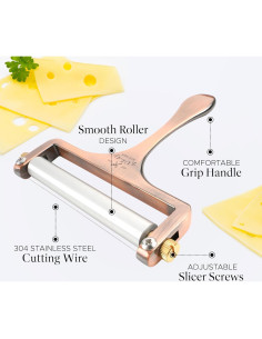 Cortador de Queso Zulay Ajustable con Alambre - Cobre 2