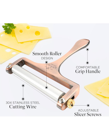 Cortador de Queso Zulay Ajustable con Alambre - Cobre