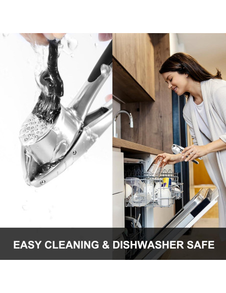 Prensa de Ajo CUNSENR con Pelador y Cepillo - Apto Lavavajillas