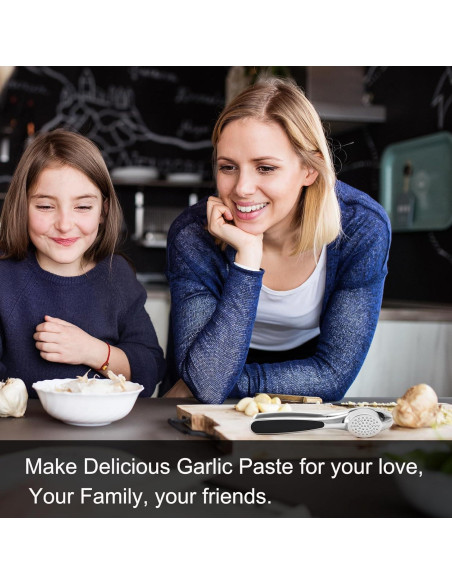 Prensa de Ajo CUNSENR con Pelador y Cepillo - Apto Lavavajillas