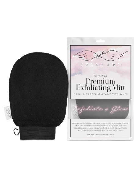 Mitón Exfoliante Premium Seraphic Skincare 1pc Viscosa Vegana