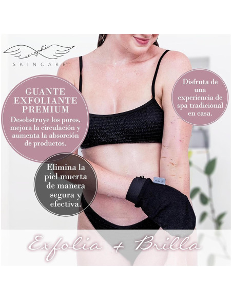 Mitón Exfoliante Premium Seraphic Skincare 1pc Viscosa Vegana