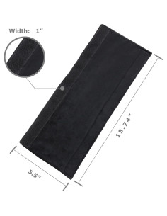 Cubiertas de Mango de Refrigerador Daixers 3 Unidades Terciopelo Negro 2