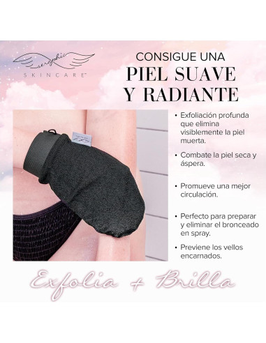 Mitón Exfoliante Premium Seraphic Skincare 1pc Viscosa Vegana