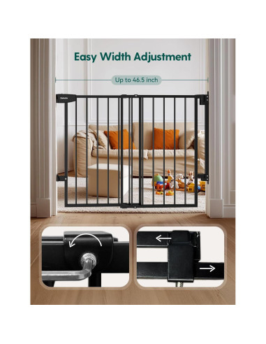 Puerta de Seguridad Babelio 75.2-118.1 cm Sin Barra Inferior