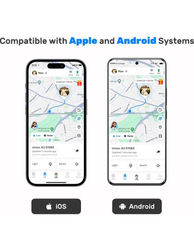 Rastreador GPS para perros DBDD IP67 con alertas y monitoreo