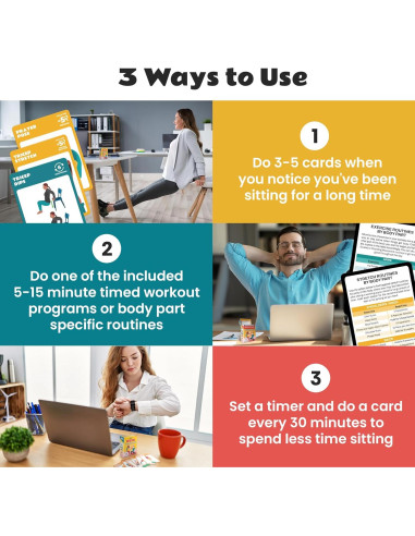 75 Tarjetas de Ejercicio Zinsk - Rutinas de Peso Corporal y Estiramientos