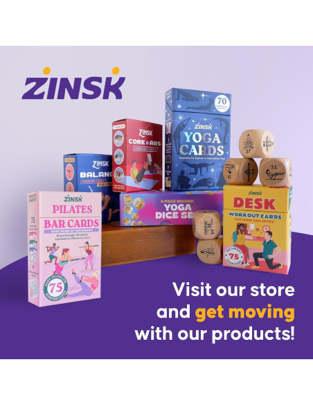 75 Tarjetas de Ejercicio Zinsk - Rutinas de Peso Corporal y Estiramientos