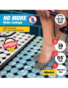 Barrera de Agua para Ducha Hippo Dam 99 cm - Umbral Colapsable 2