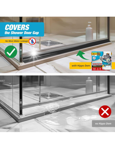 Barrera de Agua para Ducha Hippo Dam 99 cm - Umbral Colapsable