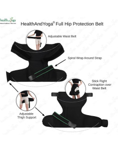 Cinturón de Protección de Cadera HealthAndYoga - Unisex Talla Única 2