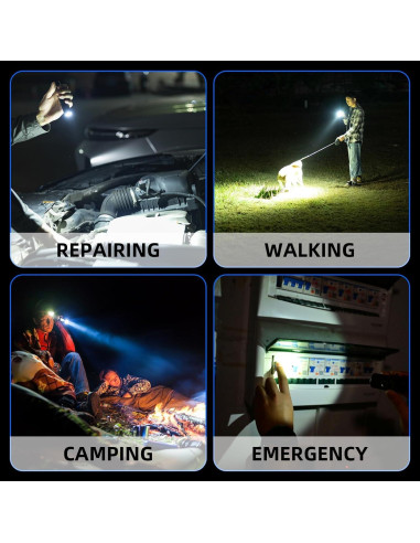 Linterna Recargable WUBEN C3 1200 Lúmenes LED IP68 Camping