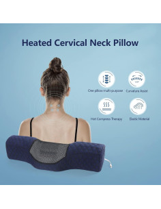 Almohada cervical calefaccionada Cozyhealth - Espuma viscoelástica 2