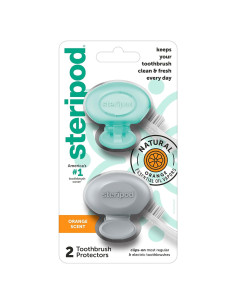 Protector de Cepillo de Dientes Steripod con Aceite Esencial Naranja - 2 Unidades