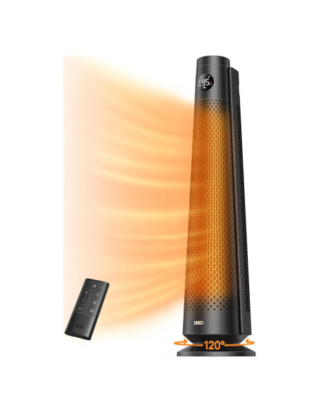 Calentador Eléctrico Dreo 30" Oscilante 120 Control Remoto