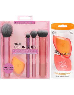 Kit de Brochas de Maquillaje Real Techniques 7 Piezas con Esponja 2