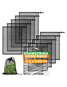 10 Bolsas de Malla Nylon The Little Green Change 29x19cm