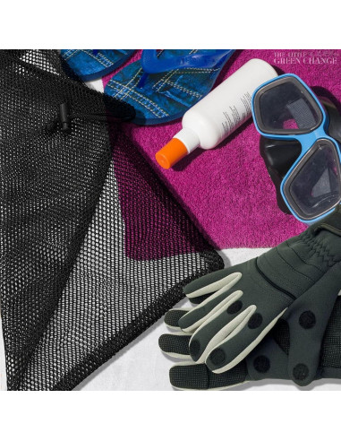 10 Bolsas de Malla Nylon The Little Green Change 29x19cm