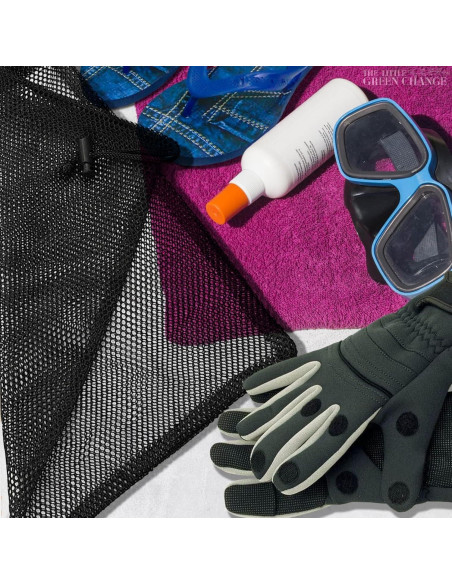 10 Bolsas de Malla Nylon The Little Green Change 29x19cm 10 Bolsas de Malla Nylon The Little Green Change 29x19cm