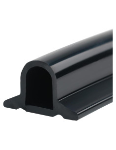 Barrera de Agua Plegable Duzzy 99 cm Silicona Negra para Ducha