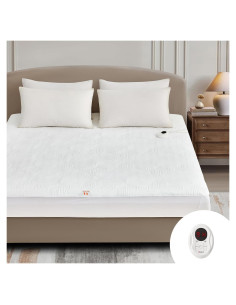 Almohadilla Térmica Bwarm Individual Blanca con 9 Calor y Apagado