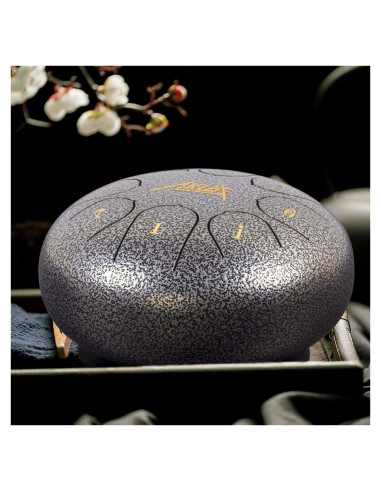 Tambor de Lengua de Acero AKLOT 15 cm 8 Notas Clave C con Accesorios