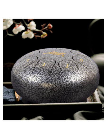 Tambor de Lengua de Acero AKLOT 15 cm 8 Notas Clave C con Accesorios