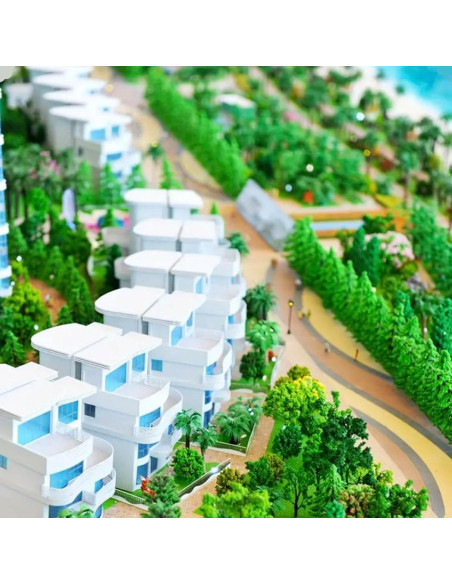 32 Árboles Modelo Mezclados SONICEBUY para Diorama Verde