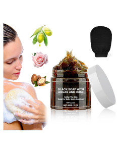 Jabón Negro de Marruecos Zawina con Aceite de Argán 199g