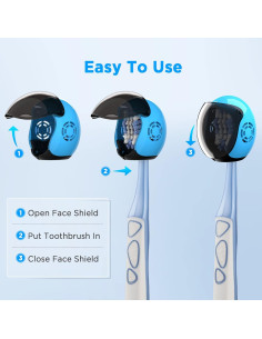 Cubiertas de Cepillo de Dientes Frekare en Forma de Casco - 4 Colores 2