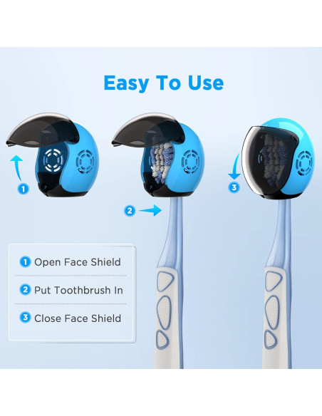 Cubiertas de Cepillo de Dientes Frekare en Forma de Casco - 4 Colores