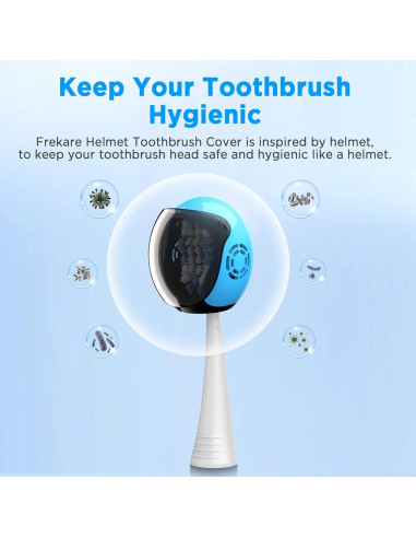 Cubiertas de Cepillo de Dientes Frekare en Forma de Casco - 4 Colores