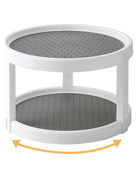Organizador Giratorio de 2 Niveles Kozloskyi 25cm Antideslizante Organizador Giratorio de 2 Niveles Kozloskyi 25cm Antideslizante
