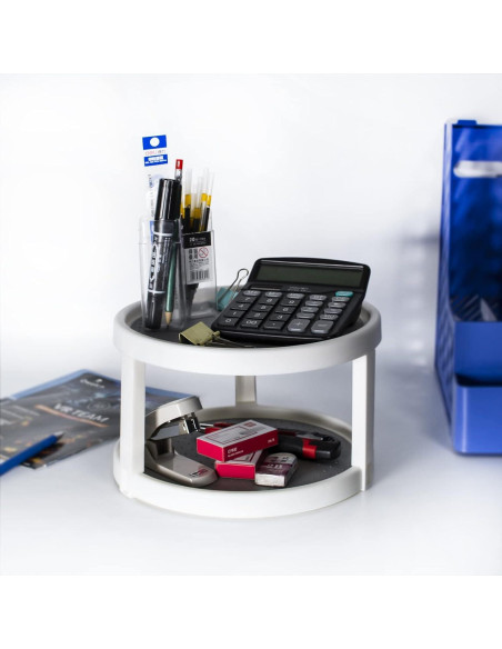 Organizador Giratorio de 2 Niveles Kozloskyi 25cm Antideslizante Organizador Giratorio de 2 Niveles Kozloskyi 25cm Antideslizante