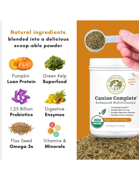 Suplemento Multivitamínico para Perros Wholistic 0.45 kg