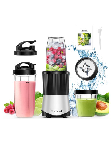 Batidora Personal Consciot CB08 11 Piezas 900W para Smoothies