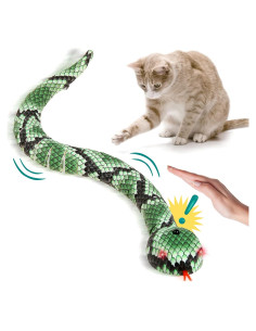 Juguete Interactivo para Gatos y Perros Serpiente Verde 38.5cm