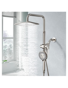 Cabezal de Ducha Filtrada SINGSUO 10" con Mango Doble y Filtro