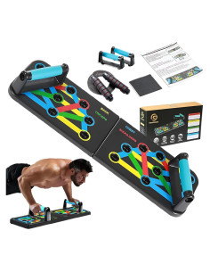 Tabla de Flexiones GearBoost 9 en 1 con Cuerda de Salto