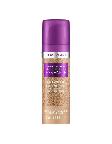 Base de Maquillaje Híbrida Covergirl Simply Ageless 45 Medio-Oliva 28.35g