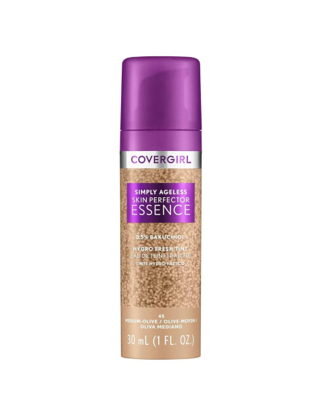 Base de Maquillaje Híbrida Covergirl Simply Ageless 45 Medio-Oliva 28.35g