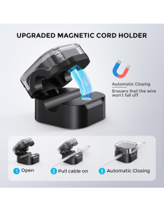 Organizador de Cables Magnético AhaStyle 6 Sujetadores Adhesivos 2