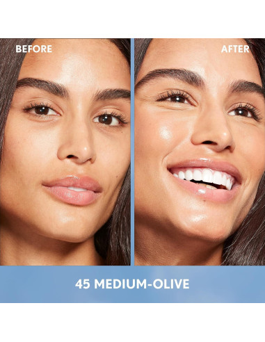 Base de Maquillaje Híbrida Covergirl Simply Ageless 45 Medio-Oliva 28.35g