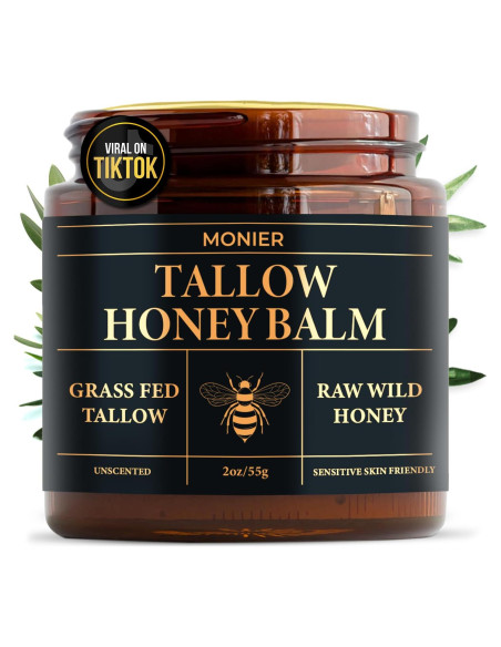 Bálsamo de Sebo y Miel MONIER 175g - Hidratante Natural Piel Sensible