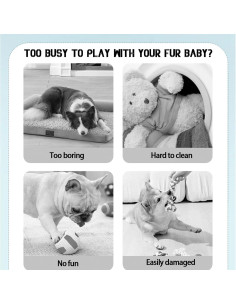 Pelota Automática Rebotadora Trumoon para Perros Pequeños 5.2 cm 2