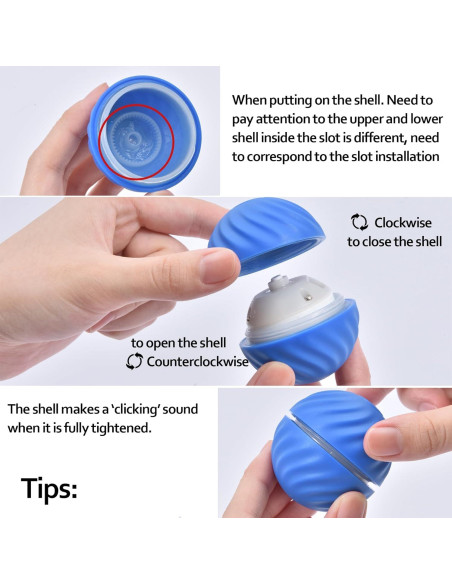 Pelota Automática Rebotadora Trumoon para Perros Pequeños 5.2 cm