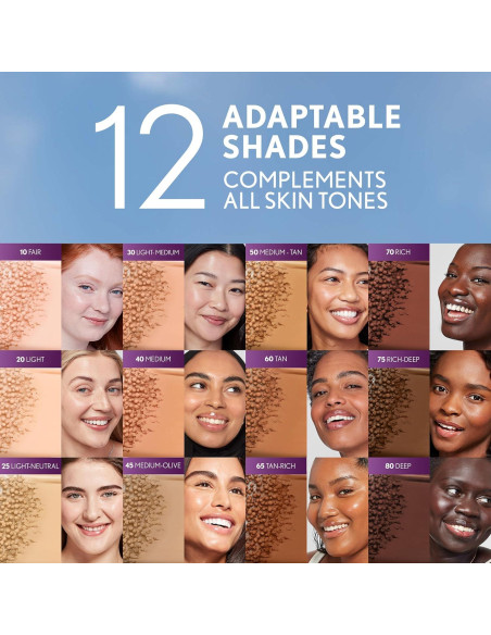 Base de Maquillaje Híbrida Covergirl Simply Ageless 45 Medio-Oliva 28.35g