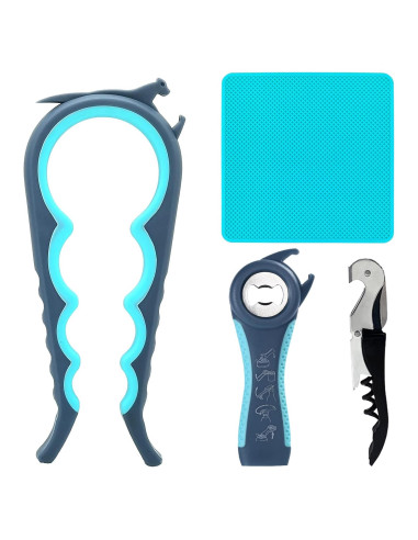 Abridor de Tarros y Botellas 6 en 1 Otstar con Almohadilla Antideslizante